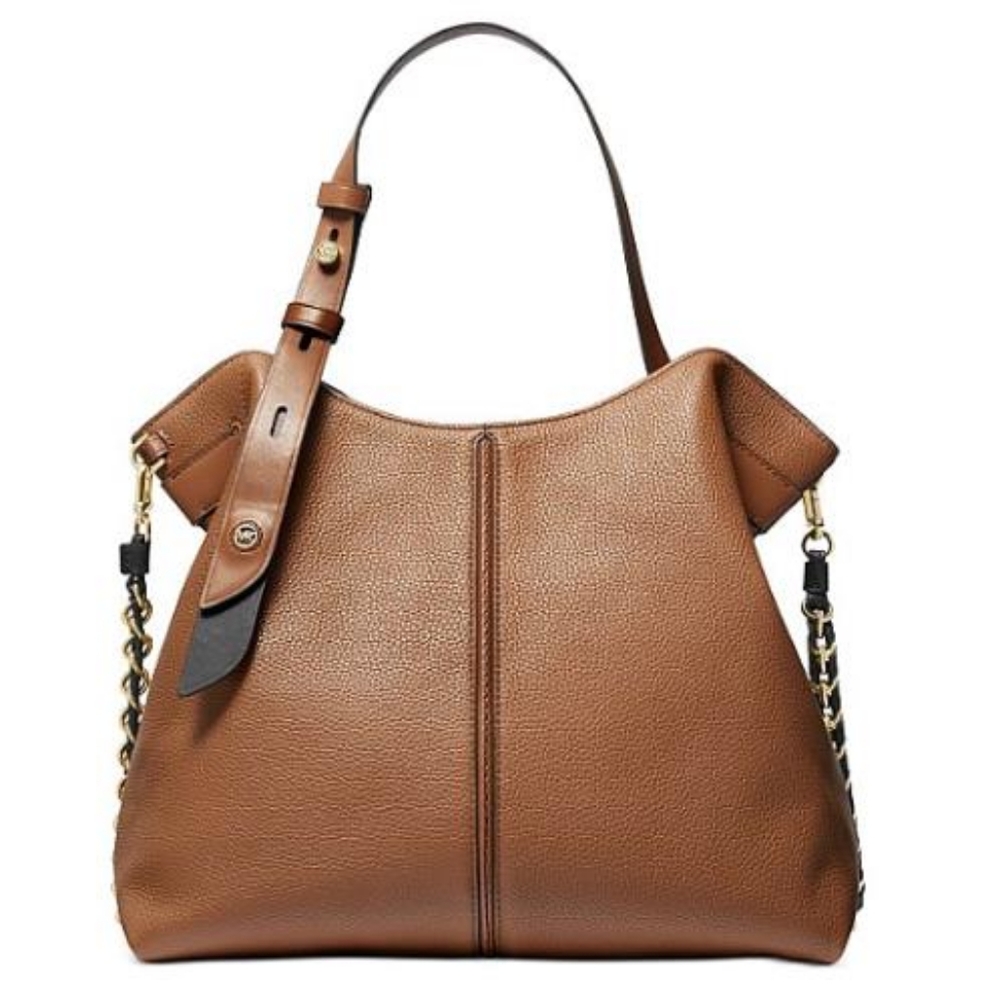 NWT Michael Kors Downtown Astor Large Shoulder Bag Luggage brown